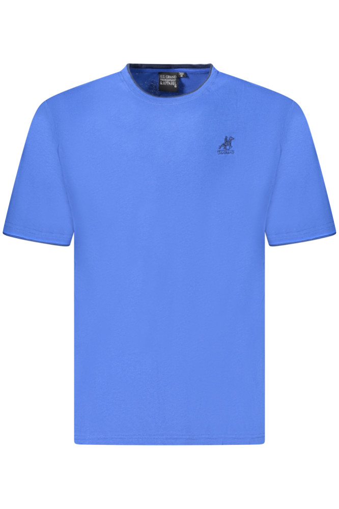 U.S. GRAND POLO Perfektné Pánske Tričko Krátky Rukáv modrá