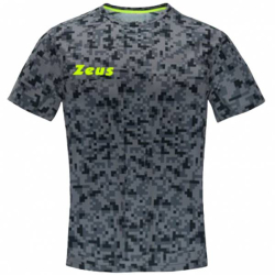 Zeus Pixel Men Fitness Jersey gray