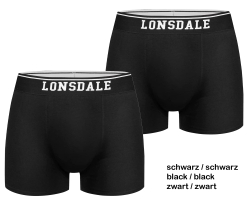 Lonsdale Oxfordshire Pnske Boxerky Balenie 2ks ierne