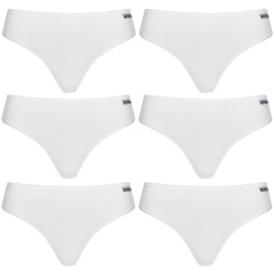 MONT EMILIAN "Nimes" Women thong Pack of 6 white