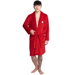 HIDETOSHI WAKASHIMA "Iwatsuki" Bathrobe red