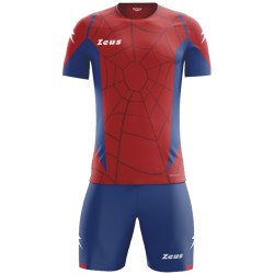 Zeus Kit Hero Futbalov sprava so ortkami erven krovsk modr 128-140 XS