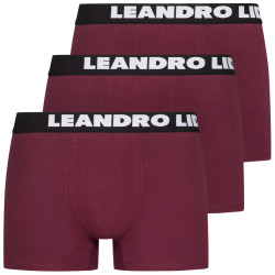 LEANDRO LIDO LEANDRO LIDO "Ravello" Perfektn Pnske Boxerky balenie 3 ks erven