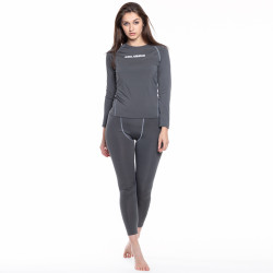 KIRKJUBOUR KIRKJUBOUR "Hafjall" Women Thermal Underwear Kit 2-piece gray