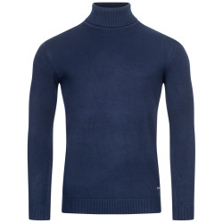 MONT EMILIAN MONT EMILIAN "Le Mans" Men Turtleneck Jumper navy