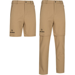 KIRKJUBOUR KIRKJUBOUR Zip-Off Men 2-in-1 Trekking and Hiking Pants Brown