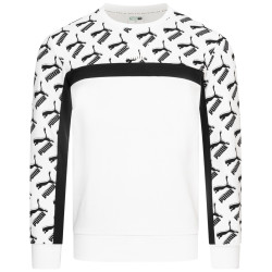 Puma PUMA Logo Crew All Over Print Men Sweatshirt 597395-02