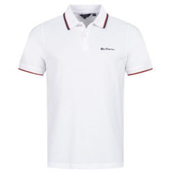 BEN SHERMAN BEN SHERMAN Pnska polokoea s dvojitou pikou 0076270-WHITE