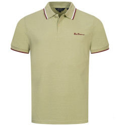 BEN SHERMAN BEN SHERMAN Twin Tipped Men Polo Shirt 0076270-PISTACHIO