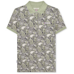 Lambretta Lambretta Paisley Men Polo Shirt SS0031-DSRT SAGE