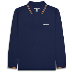 Lambretta Lambretta Twin Tipped Men Long-sleeved Polo Shirt SS3224-NAVY-NUG/LG