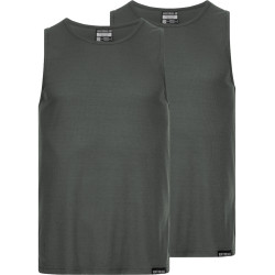 MONT EMILIAN MONT EMILIAN "Ajaccio" Men Vest Pack of 2 grey