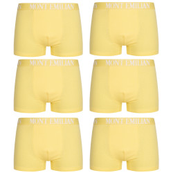 MONT EMILIAN MONT EMILIAN "Rouen" Men Boxer Shorts Pack of 6 yellow