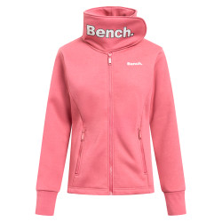 Bench Bench Haylo Women Sweat Jacket with stand-up collar 117439-014-BRIGHTROSE