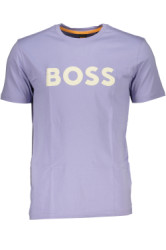 Boss Perfektn Pnske Triko Krtky Rukv fialov