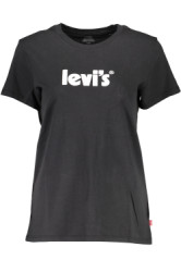 LEVI'S Perfektn Dmske Triko Krtky Rukv ierna