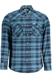 WRANGLER Wrangler Camicia Maniche Lunghe Uomo Blu