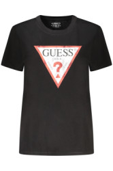 GUESS JEANS Perfektn Dmske Triko Krtky Rukv ierna
