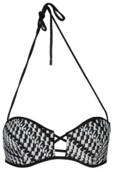 KARL LAGERFELD BEACHWEAR Perfektn Dmske Plavky Vrchn diel ierna