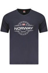 NORWAY 1963 Perfektn Pnske Triko Krtky Rukv Modr