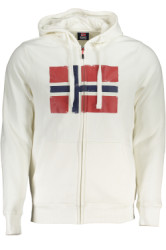 Pnska Mikina na zips NORWAY 1963 Biela