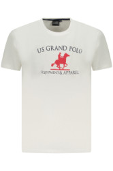 U.S. GRAND POLO Perfektn Pnske Triko Krtky Rukv Biela