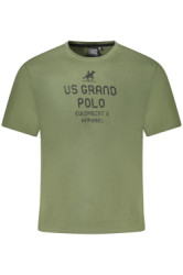 U.S. GRAND POLO Perfektn Pnske Triko Krtky Rukv zelen