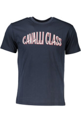 CAVALLI CLASS Perfektn Pnske Triko Krtky Rukv modr