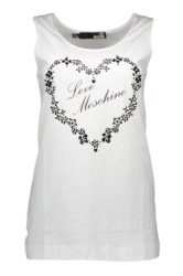 LOVE MOSCHINO Perfektn Dmsky Top Biela