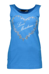 LOVE MOSCHINO Perfektn Dmsky Top Modr