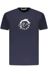 TRUSSARDI Perfektn Pnske Triko Krtky Rukv Modr