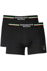 AERONAUTICA MILITARE Perfektn Pnske Boxerky  ierna