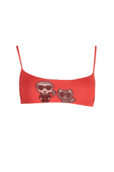 KARL LAGERFELD BEACHWEAR Perfektn Dmske Plavky Vrchn diel erven
