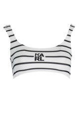 KARL LAGERFELD BEACHWEAR Perfektn Dmske Plavky Vrchn diel Biela