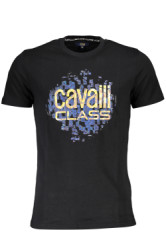CAVALLI CLASS Cavalli Class T Shirt Maniche Corte Uomo Nero