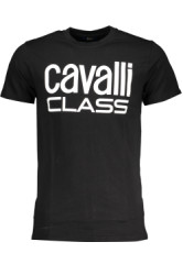 CAVALLI CLASS Perfektn Pnske Triko Krtky Rukv ierna