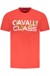 CAVALLI CLASS Perfektn Pnske Triko Krtky Rukv erven