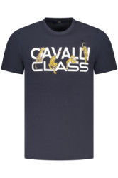 CAVALLI CLASS Perfektn Pnske Triko Krtky Rukv Modr