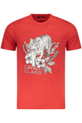 CAVALLI CLASS Perfektn Pnske Triko Krtky Rukv erven