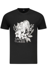 CAVALLI CLASS Perfektn Pnske Triko Krtky Rukv ierna