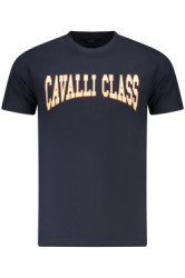 CAVALLI CLASS Perfektn Pnske Triko Krtky Rukv Modr