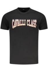 CAVALLI CLASS Perfektn Pnske Triko Krtky Rukv ierna