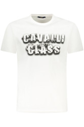 CAVALLI CLASS Perfektn Pnske Triko Krtky Rukv Biela