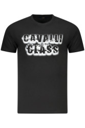 CAVALLI CLASS Perfektn Pnske Triko Krtky Rukv ierna