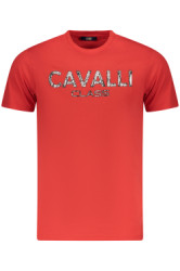 CAVALLI CLASS Perfektn Pnske Triko Krtky Rukv erven