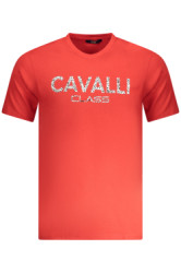 CAVALLI CLASS Perfektn Pnske Triko Krtky Rukv erven