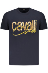 CAVALLI CLASS Perfektn Pnske Triko Krtky Rukv Modr