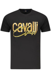 CAVALLI CLASS Perfektn Pnske Triko Krtky Rukv ierna