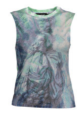 DESIGUAL Perfektn Dmsky Top modr