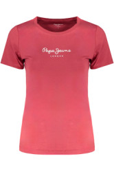 PEPE JEANS Pepe Jeans T Shirt Maniche Corte Donna Rosso